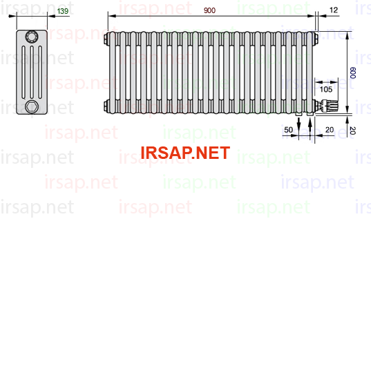 Радиатор IRSAP Tesi 40600/20 T26 CL 01